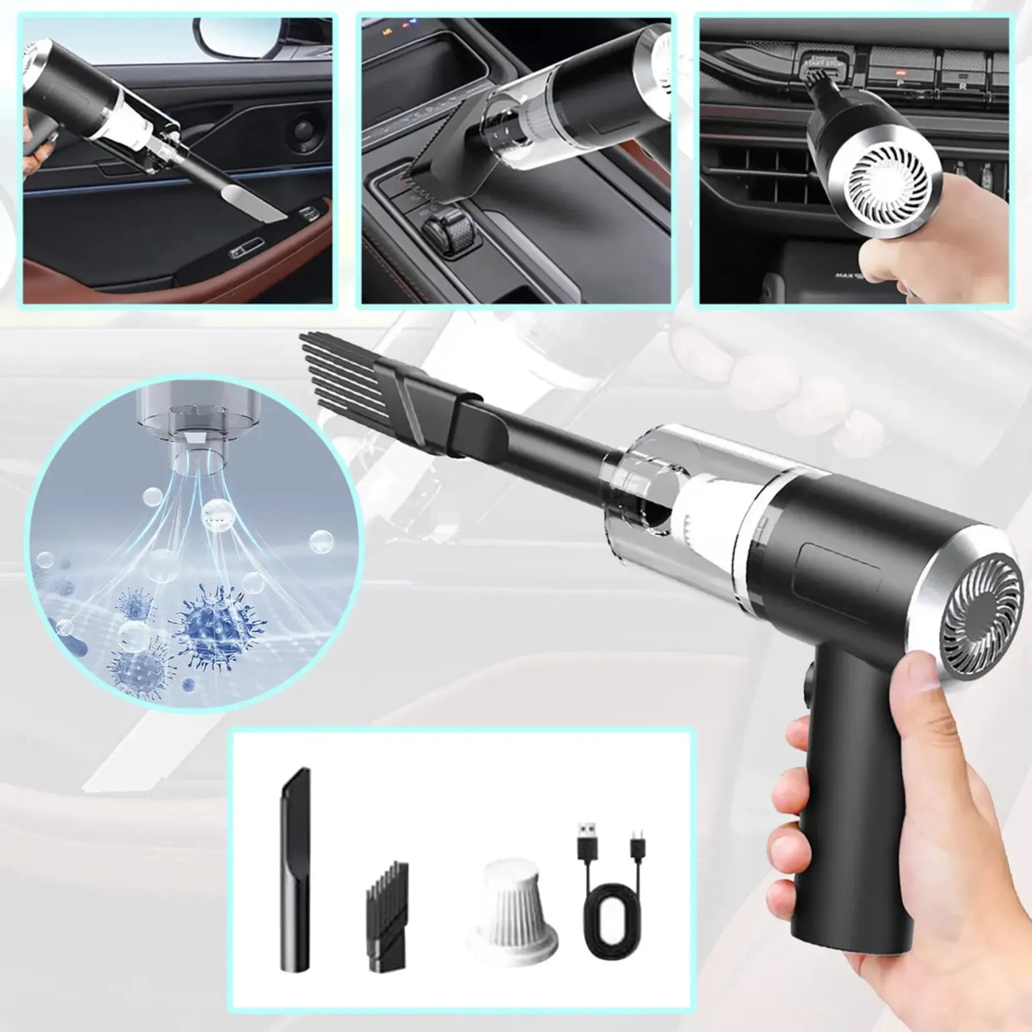 3-in-1 Rechargeable Cordless Vacuum Cleaner